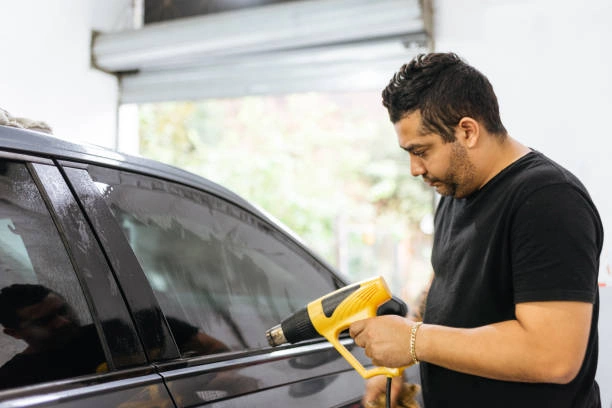 Película verde espelhada automotiva